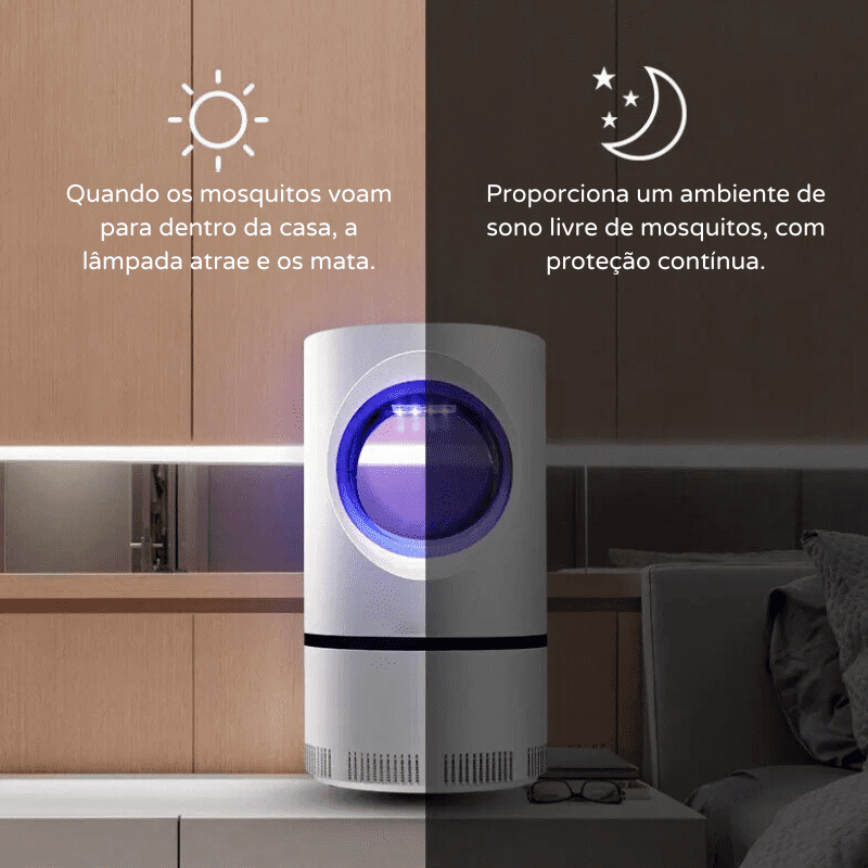 Armadilha Para Mosquito Elétrica Luz Ultravioleta Polihousi 6
