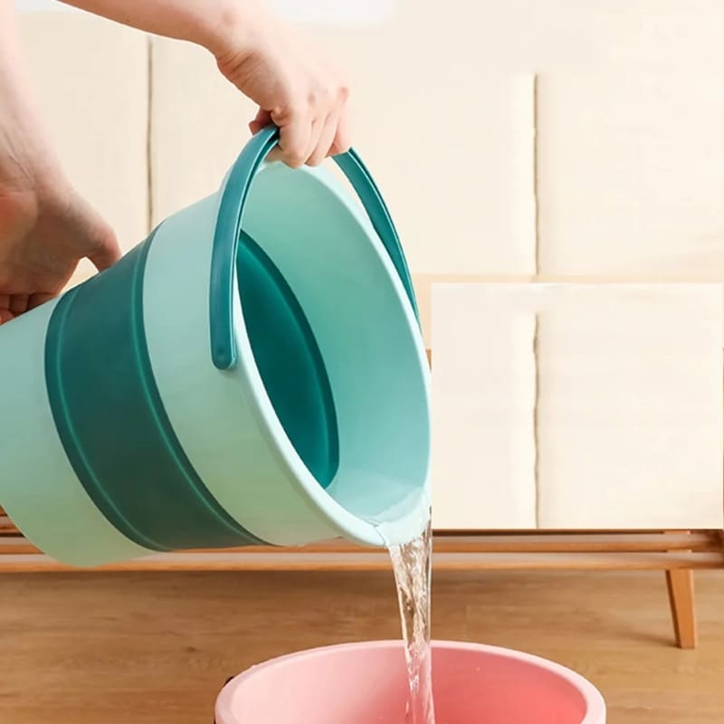 Balde Retrátil com Alça Balde Dobrável 10L/17L Polihousi 8