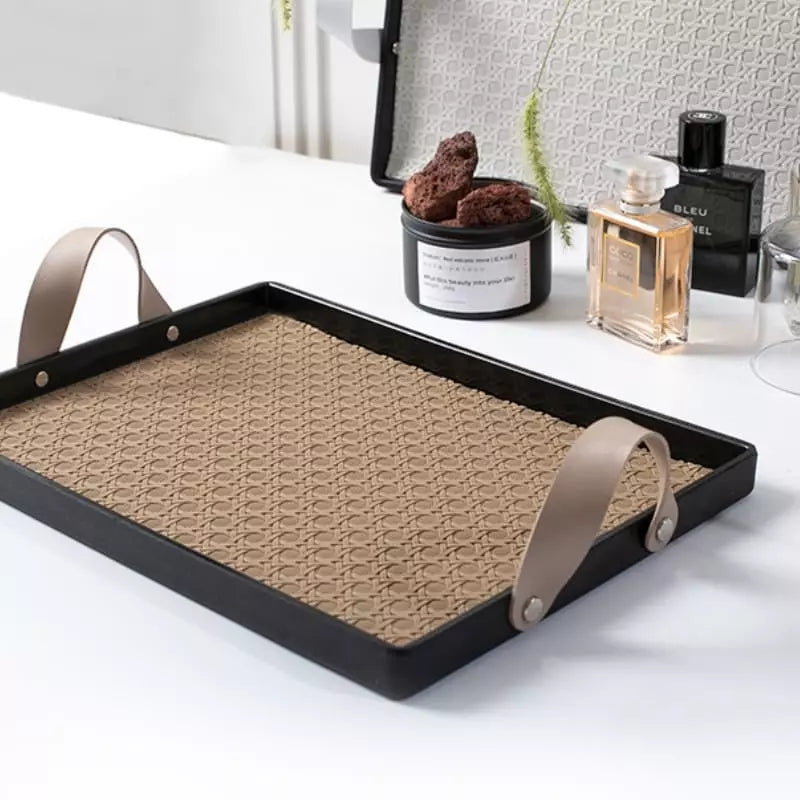 Bandeja Decorativa Retangular Banheiro/Sala com Alça Polihousi 7
