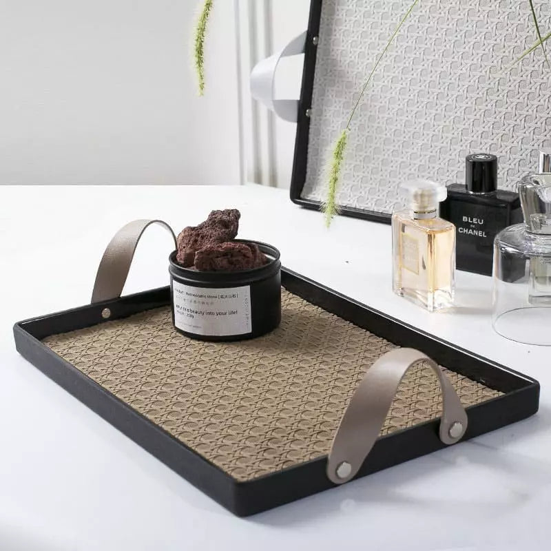 Bandeja Decorativa Retangular Banheiro/Sala com Alça Polihousi 1