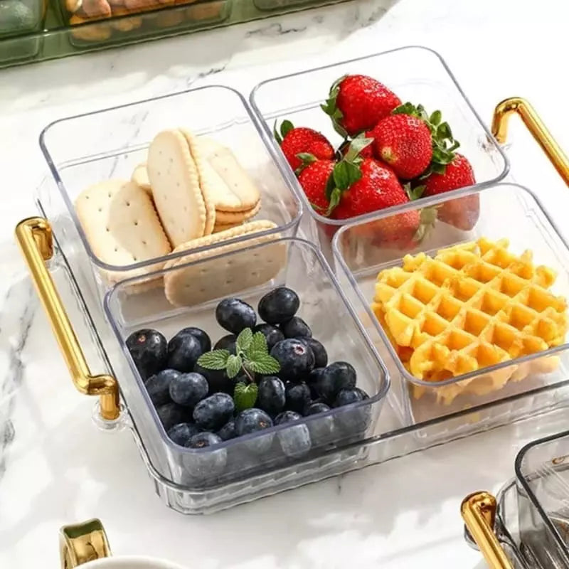 Bandeja de Lanche Multifuncional com Potes de Armazenamento Polihousi 17