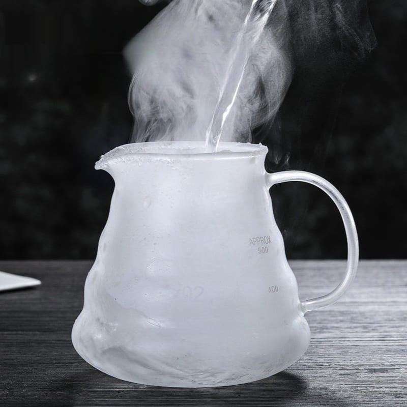 Bule de Café de Vidro Borossilicato com Coador de Café tipo Hario V60 10