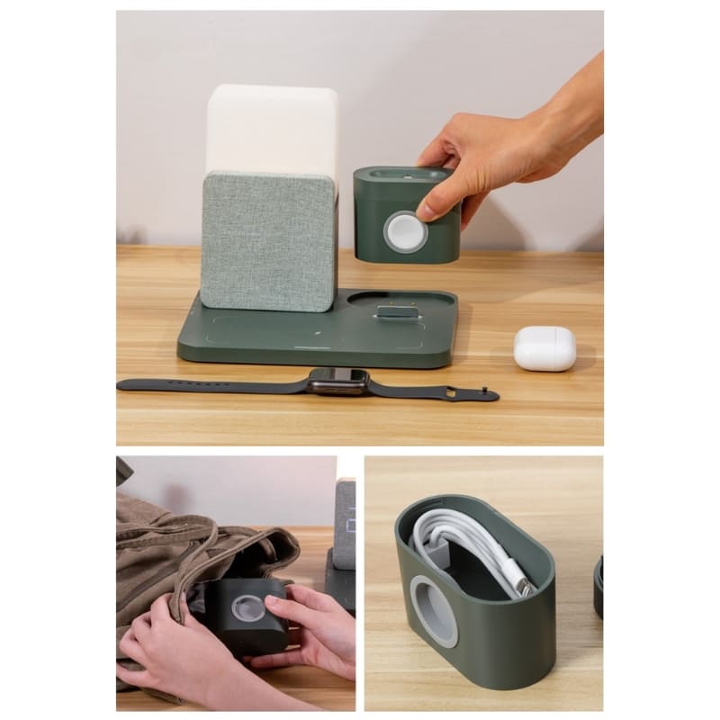Carregador por Indução Luminária de Mesa e Despertador Polihousi 12