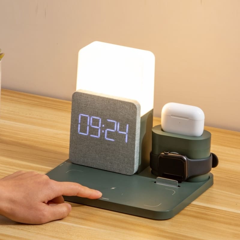 Carregador por Indução Luminária de Mesa e Despertador Polihousi 2