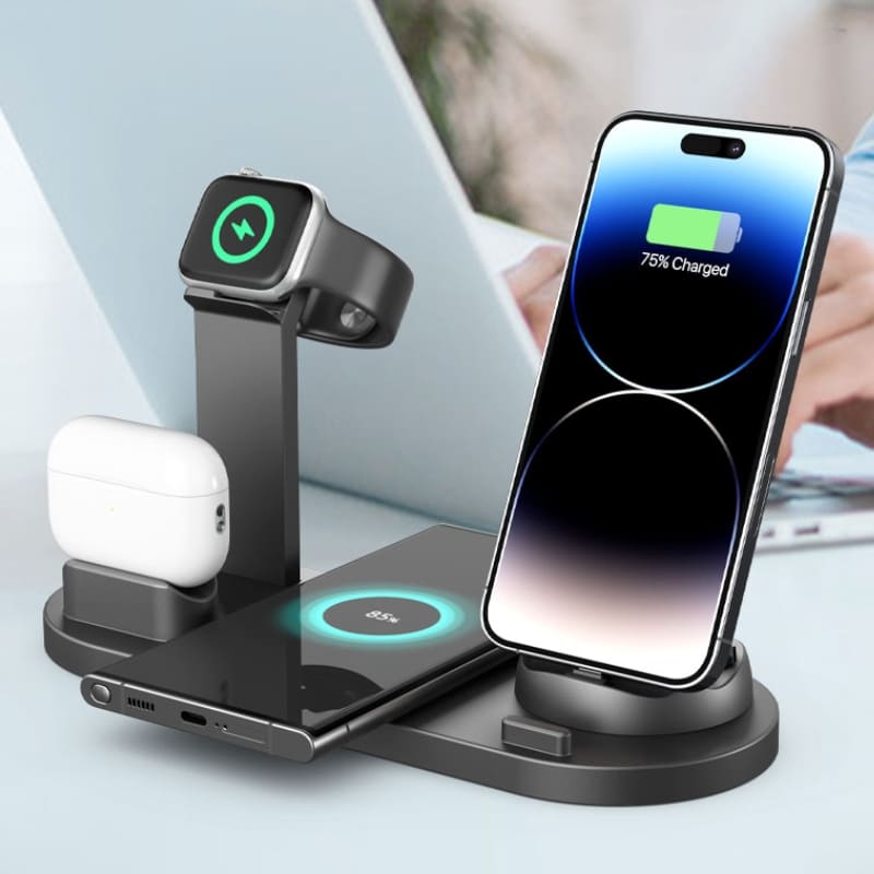 Carregador por Indução Sem Fio Iphone/Samsung Multifuncional Polihousi 1