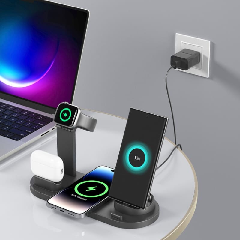 Carregador por Indução Sem Fio Iphone/Samsung Multifuncional Polihousi 5