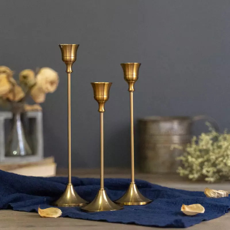 Castiçais Suporte de Velas Retro Decorativos Polihousi 12