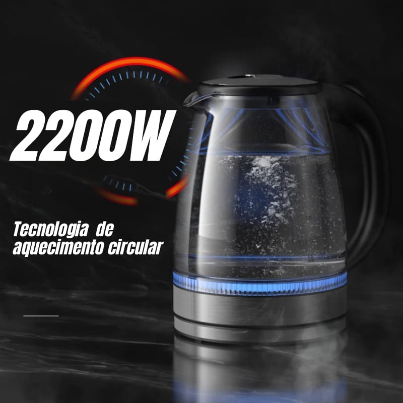 Chaleira Elétrica 2L Borossilicato 110v/220v Polihousi 3