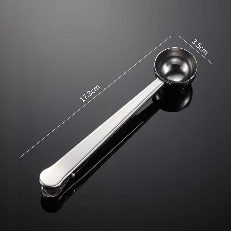 Colher para Café com Presilha Inox Prendedor de Embalagem Polihousi 11