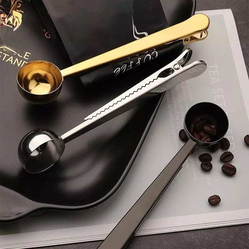 Colher para Café com Presilha Inox Prendedor de Embalagem Polihousi 4