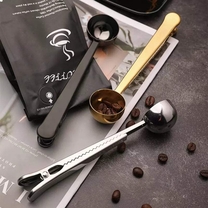 Colher para Café com Presilha Inox Prendedor de Embalagem Polihousi 5