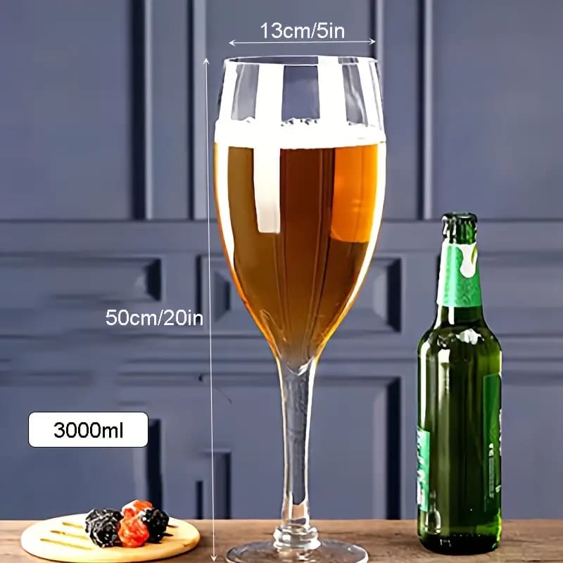 Copo de Cerveja Cristal Gigante Cálice Bar em Casa Polihousi 10