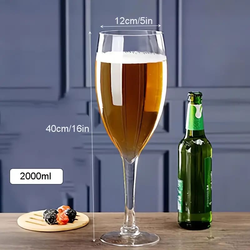 Copo de Cerveja Cristal Gigante Cálice Bar em Casa Polihousi 9