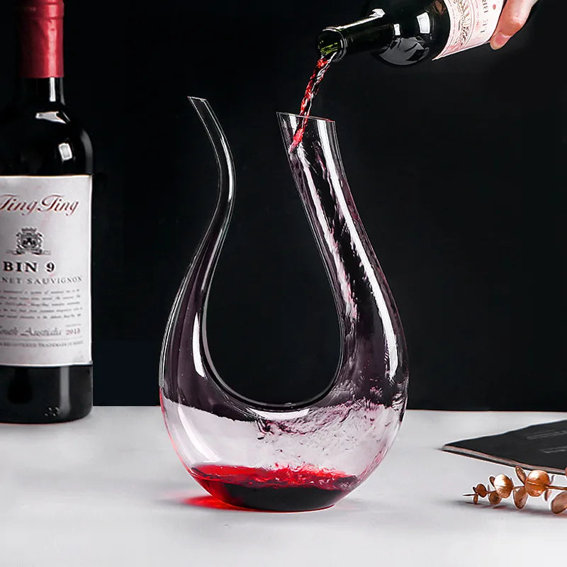 Decanter de Vinho Recipiente de Vidro Cisne Decantador Polihousi 1
