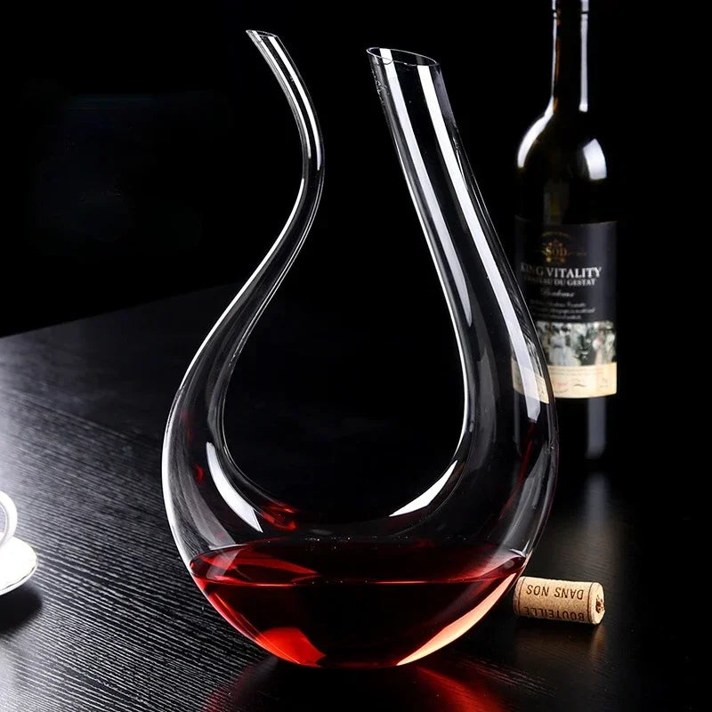 Decanter de Vinho Recipiente de Vidro Cisne Decantador Polihousi 5
