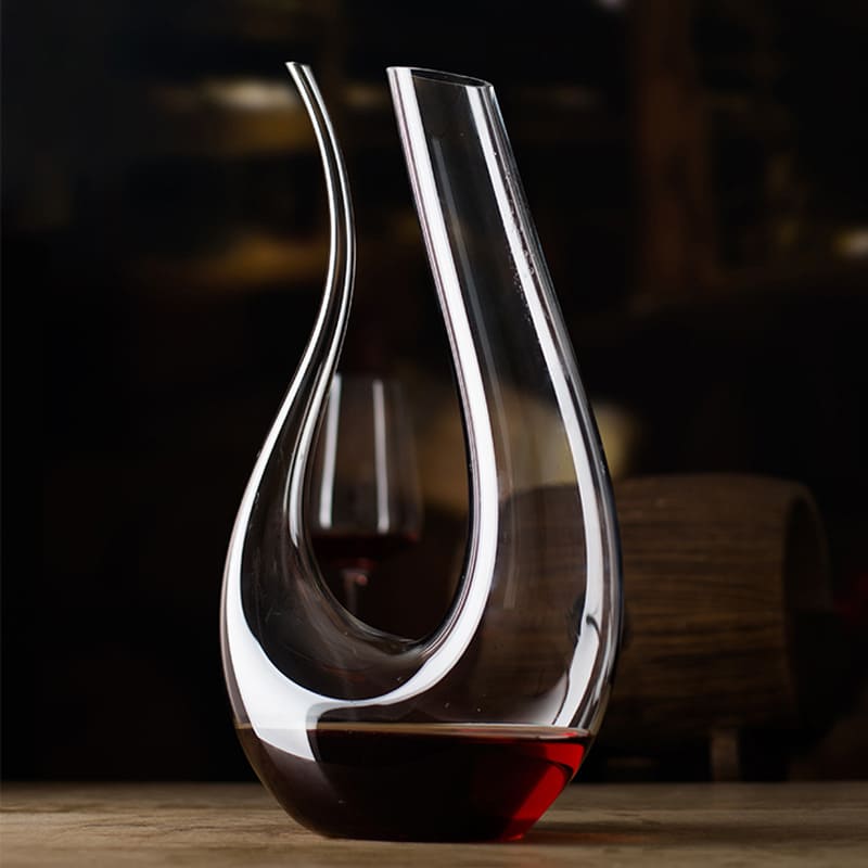 Decanter de Vinho Recipiente de Vidro Cisne Decantador Polihousi 6