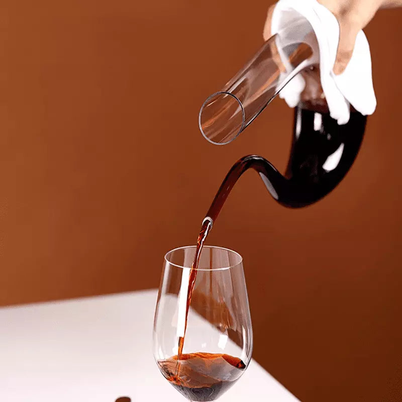 Decanter de Vinho Recipiente de Vidro Cisne Decantador Polihousi 7