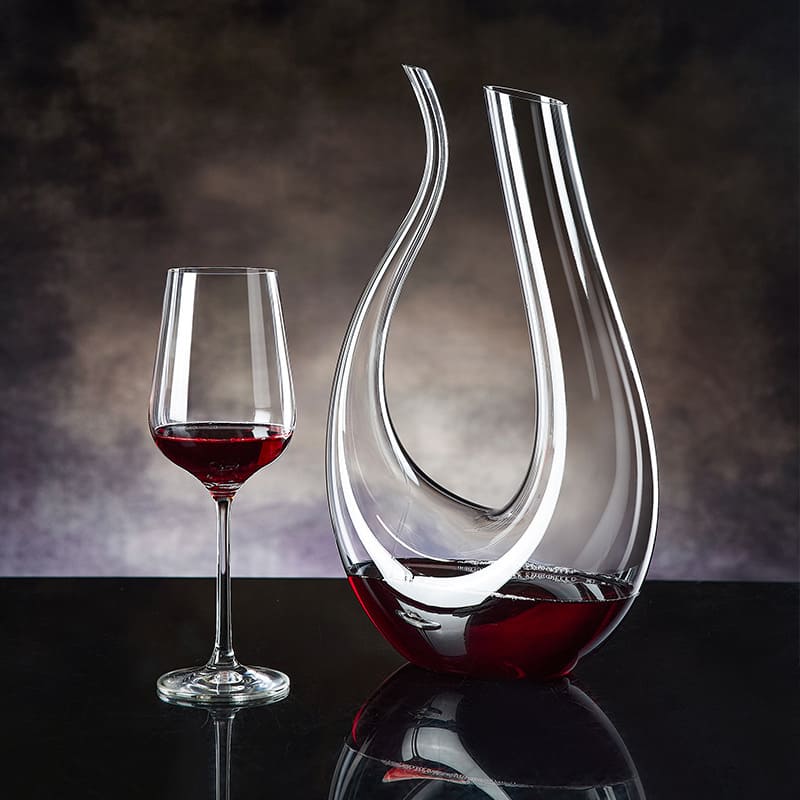 Decanter de Vinho Recipiente de Vidro Cisne Decantador Polihousi 2