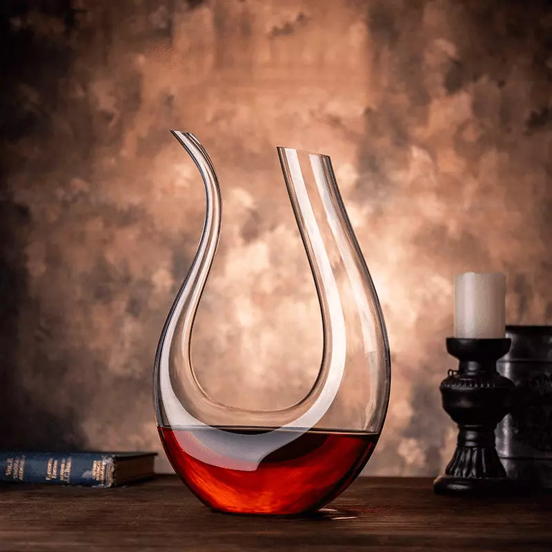Decanter de Vinho Recipiente de Vidro Cisne Decantador Polihousi 9
