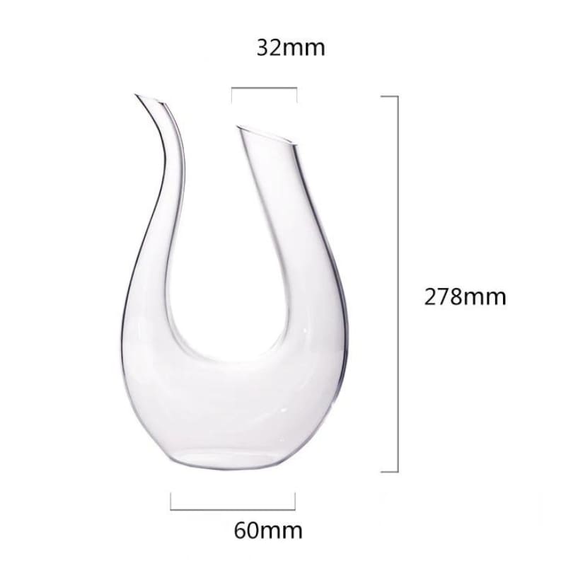 Decanter de Vinho Recipiente de Vidro Cisne Decantador Polihousi 17