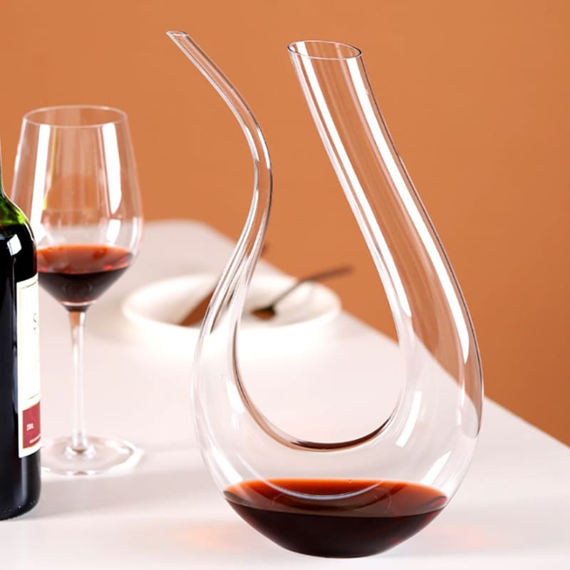 Decanter de Vinho Recipiente de Vidro Cisne Decantador Polihousi 14