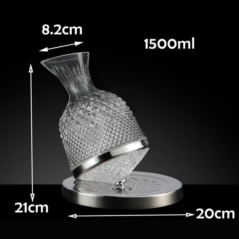 Decanter de Vinho Recipiente de Vidro Cristal Decantador Polihousi 20