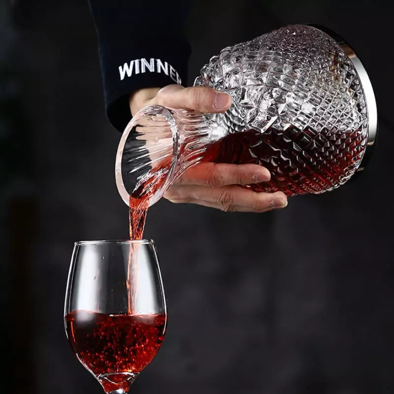 Decanter de Vinho Recipiente de Vidro Cristal Decantador Polihousi 3