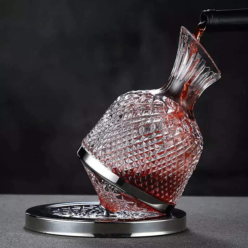 Decanter de Vinho Recipiente de Vidro Cristal Decantador Polihousi 17