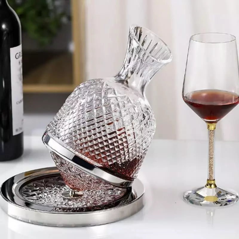 Decanter de Vinho Recipiente de Vidro Cristal Decantador Polihousi 9