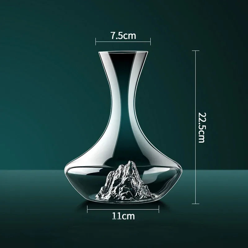 Decanter de Vinho e Whisky Vidro Iceberg Home Bar Polihousi 9