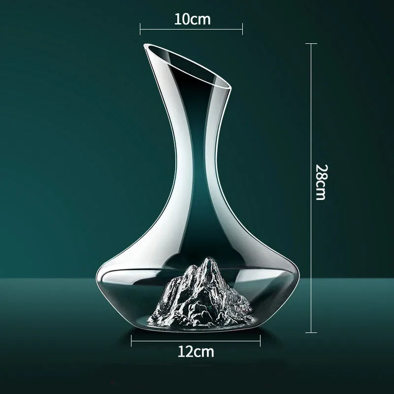 Decanter de Vinho e Whisky Vidro Iceberg Home Bar Polihousi 9