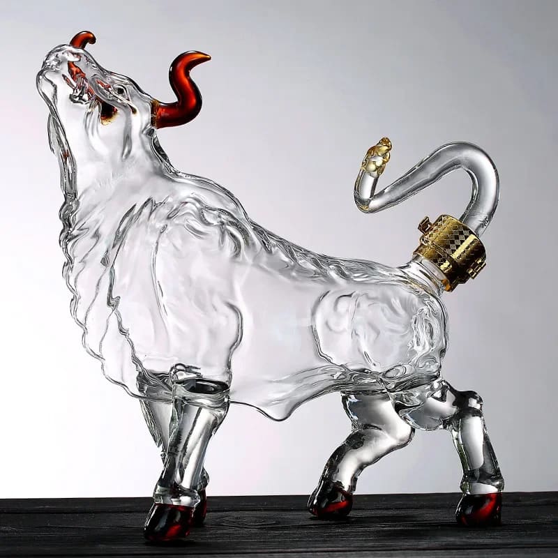 Decanter de Vinho e Whisky Vidro Touro Bar em Casa Polihousi 8