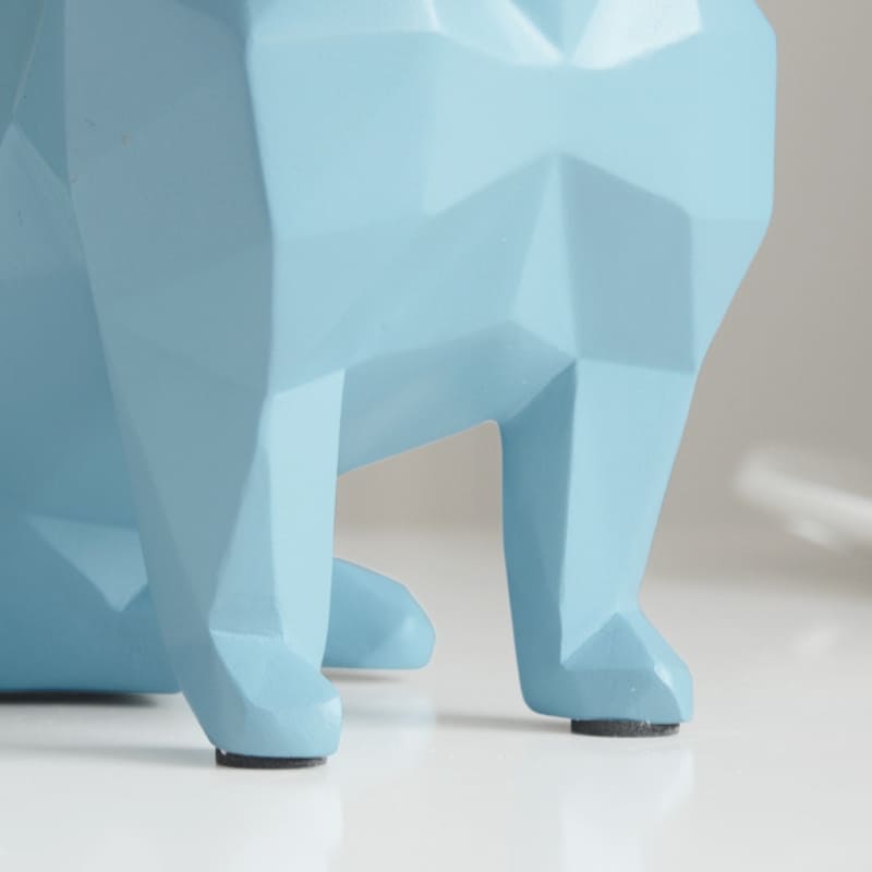 Decoração de Mesa Cofre de Resina Buldogue Francês Polihousi 10