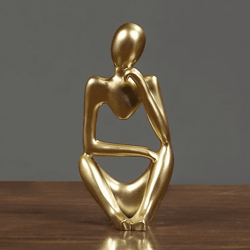 Decoração de Mesa Resina Escultura Estátua Pensador Polihousi 12