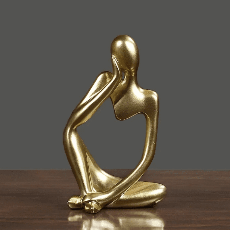 Decoração de Mesa Resina Escultura Estátua Pensador Polihousi 13
