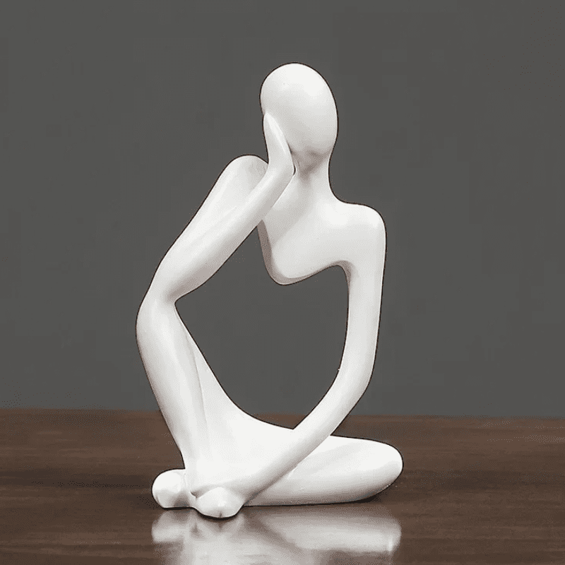 Decoração de Mesa Resina Escultura Estátua Pensador Polihousi 16