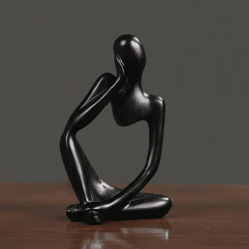 Decoração de Mesa Resina Escultura Estátua Pensador Polihousi 19