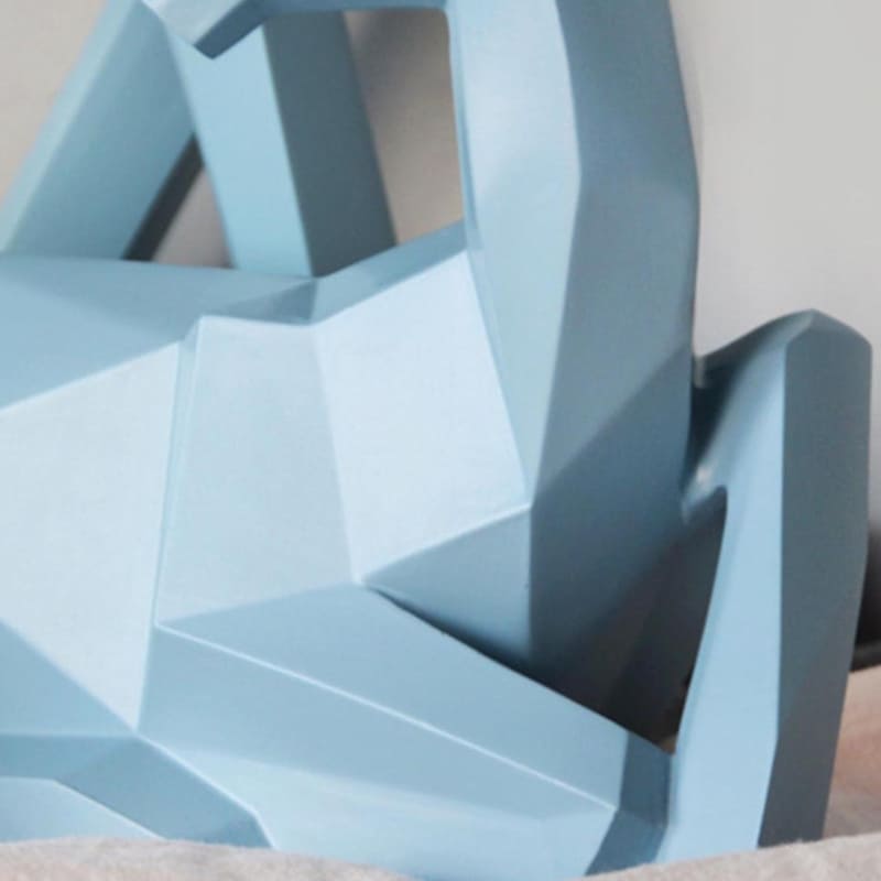 Decoração de Mesa de Resina Estátua Cervo 2 Peças Polihousi 12