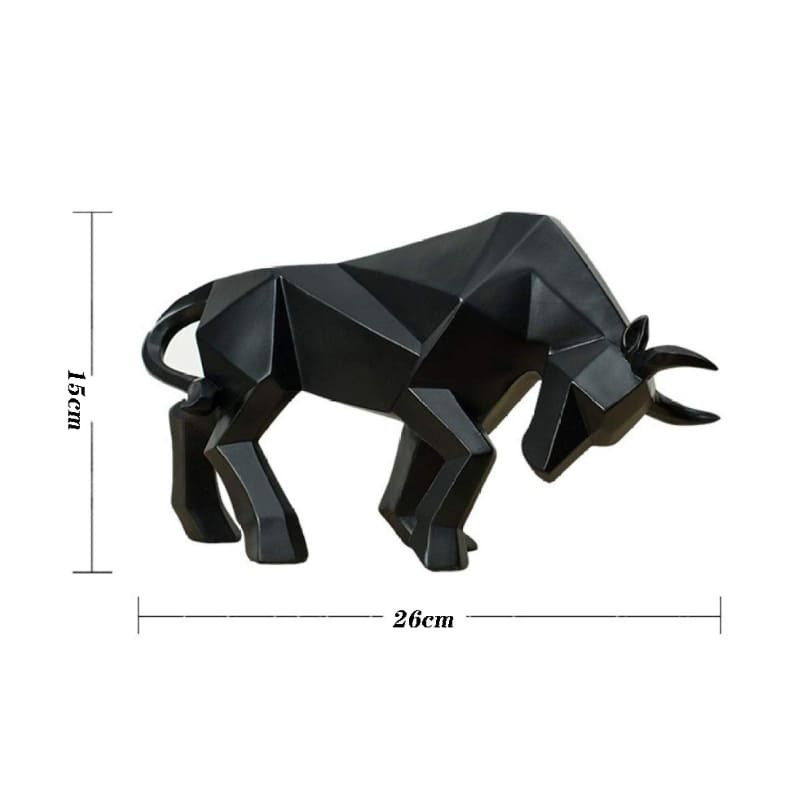Decoração de Mesa de Resina Estátua Touro Polihousi 12