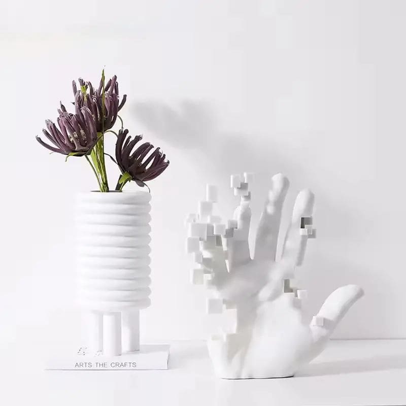 Decoração de Sala Resina Estátua de Mão Artística Polihousi 4