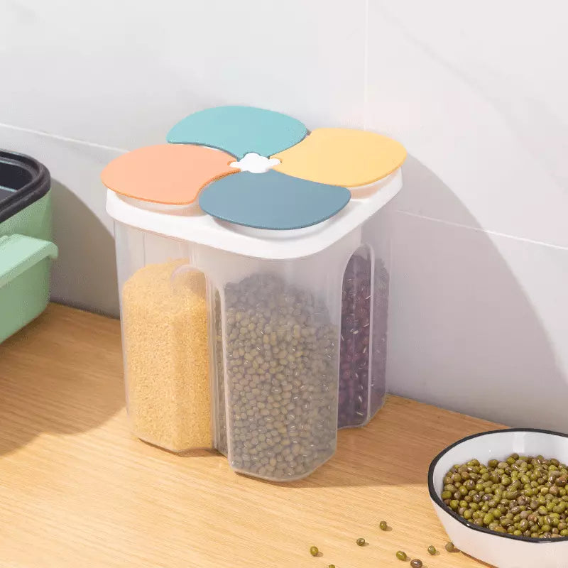 Dispensador Porta Alimentos e Cereais com Divisórias Polihousi 3