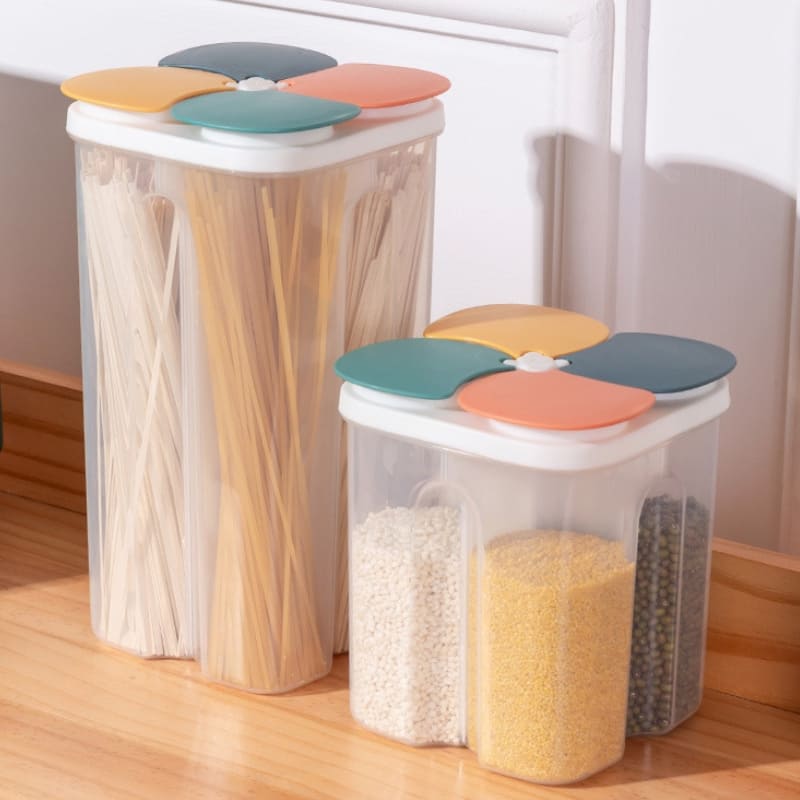 Dispensador Porta Alimentos e Cereais com Divisórias Polihousi 16