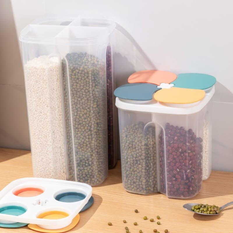 Dispensador Porta Alimentos e Cereais com Divisórias Polihousi 4