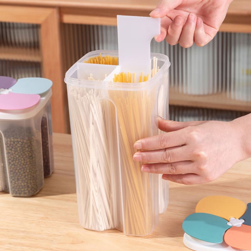 Dispensador Porta Alimentos e Cereais com Divisórias Polihousi 2