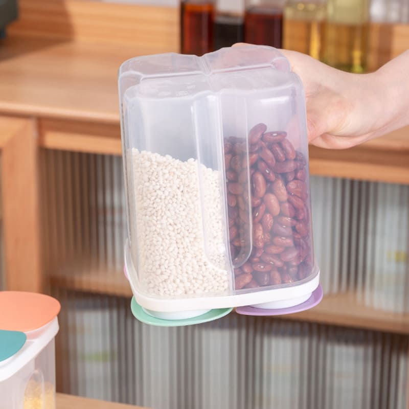 Dispensador Porta Alimentos e Cereais com Divisórias Polihousi 11