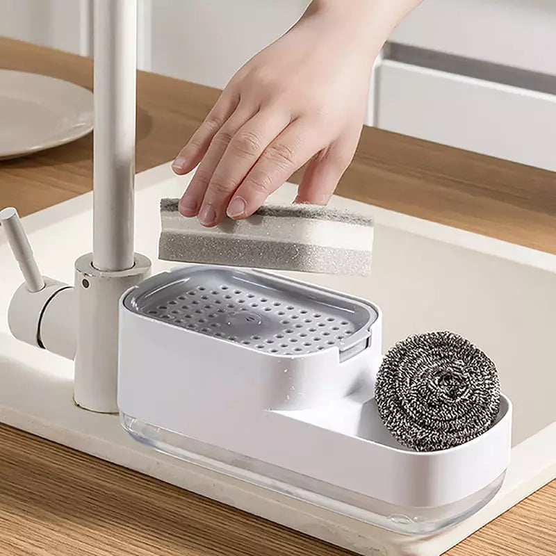 Dispenser de Detergente e Porta Esponja de Pia Polihousi 10