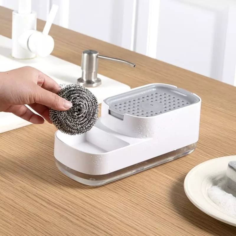 Dispenser de Detergente e Porta Esponja de Pia Polihousi 12