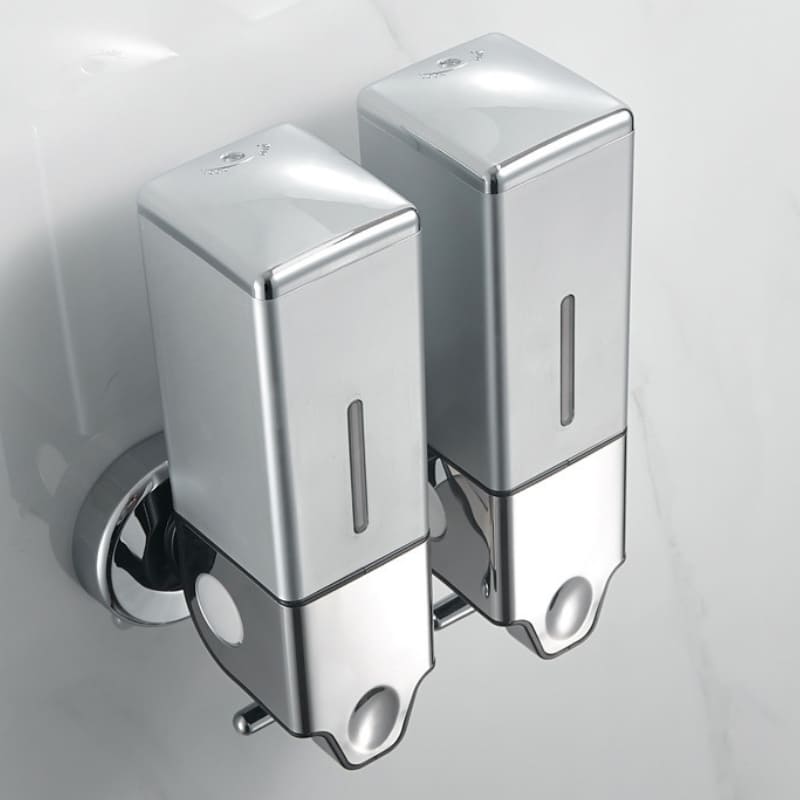 Dispenser de Sabonete Líquido Shampoo Condicionador Quadrado Polihousi 19