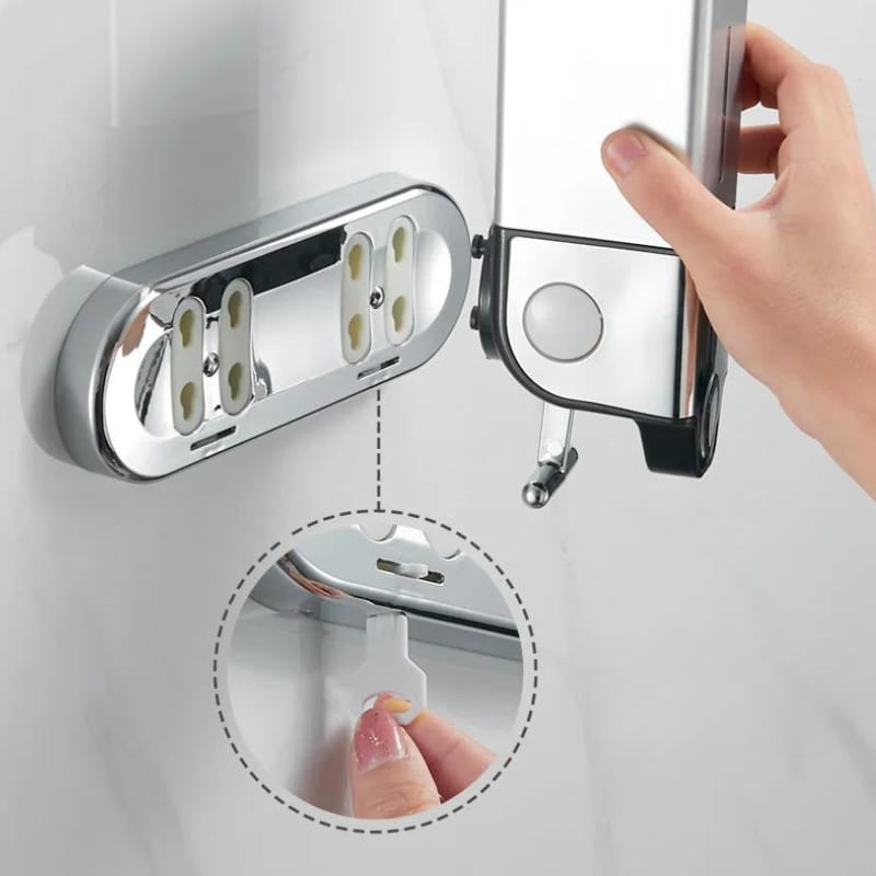 Dispenser de Sabonete Líquido Shampoo Condicionador Quadrado Polihousi 18
