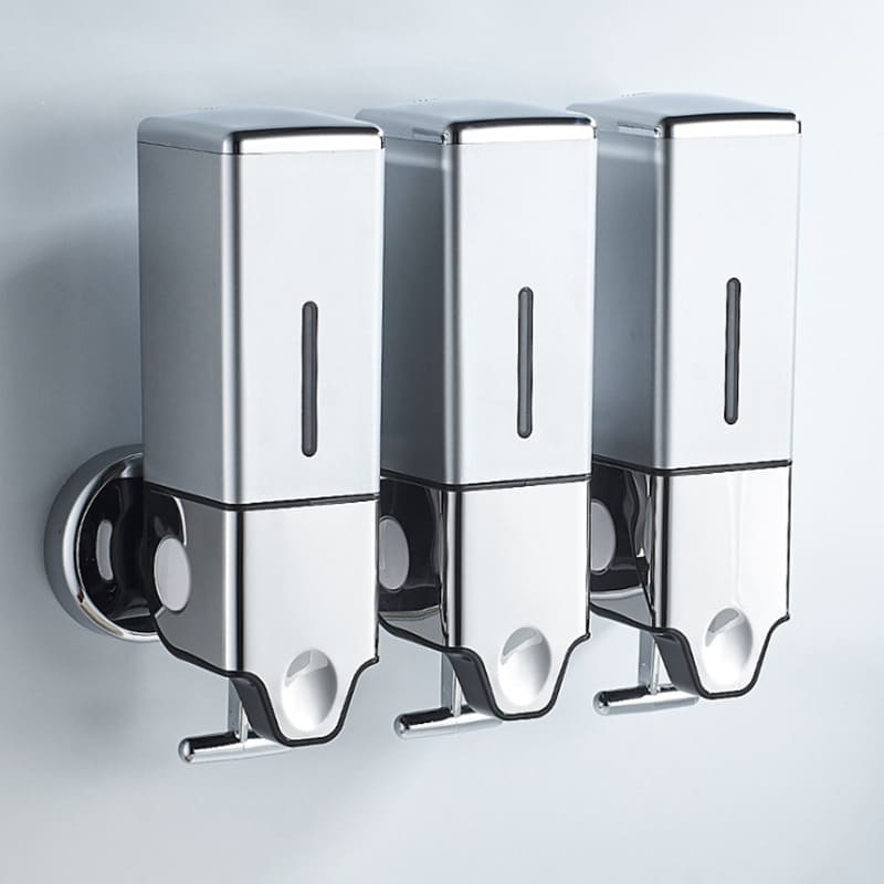 Dispenser de Sabonete Líquido Shampoo Condicionador Quadrado Polihousi 7